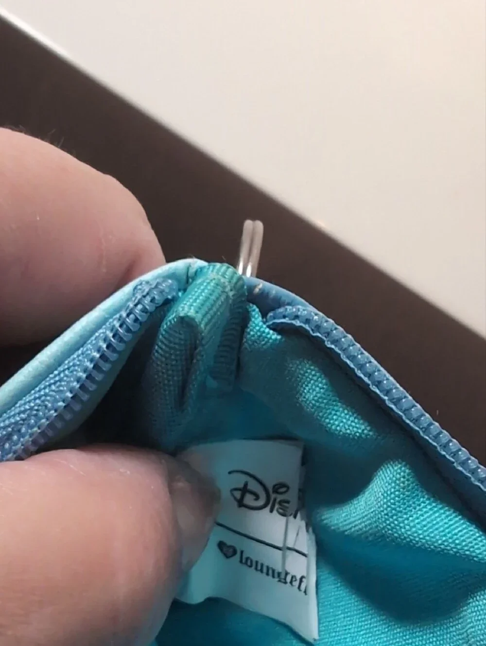 Disney - Loungedly Stitch Wallet, Change Purse, ID Holder With Key Ring